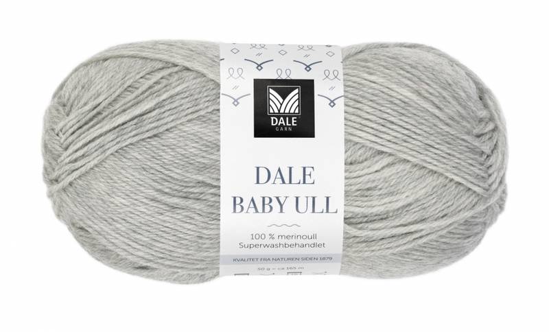 0004 Lys Grå Melert - Dale Garn, Baby Ull
