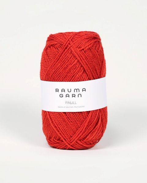 469 Dempet R&oslash;d - Rauma Garn, Finull Pt2