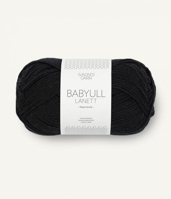 Hovedbilde 1099 Black - Sandnes Garn, Babyull Lanett
