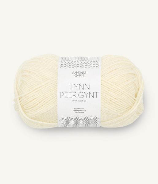 1012 Natural White - Sandnes Garn, Tynn Peer Gynt