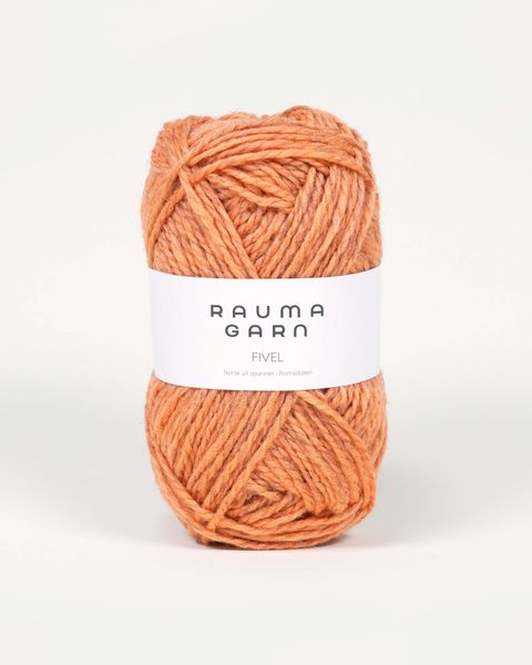 303 Fersken Melert - Rauma Garn, Fivel