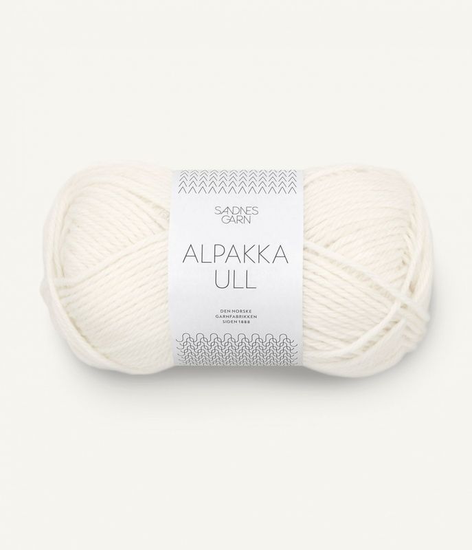 1002 White - Sandnes Garn, Alpakka Ull