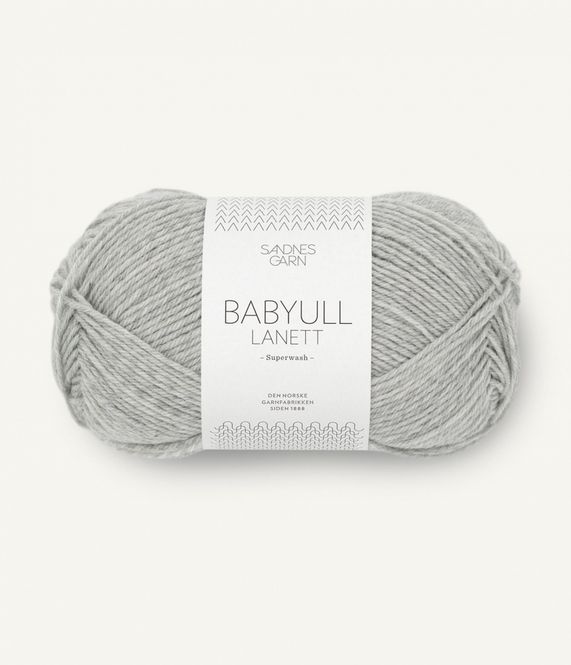 Hovedbilde 1022 Light Grey Melange - Sandnes Garn, Babyull ...