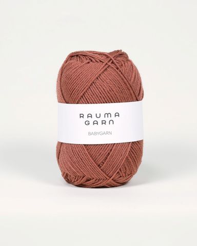 Hovedbilde 103 R&oslash;dbrun - Rauma Garn, Babygarn