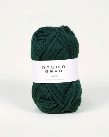 Hovedbilde 111 M&oslash;rk Gr&oslash;nn - Rauma Garn, Vams Pt3