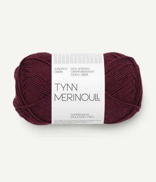 4372 Burgundy - Sandnes Garn, Tynn Merinoull