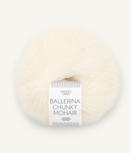 1012 Natural White - Sandnes Garn, Ballerina Chunky Mohair
