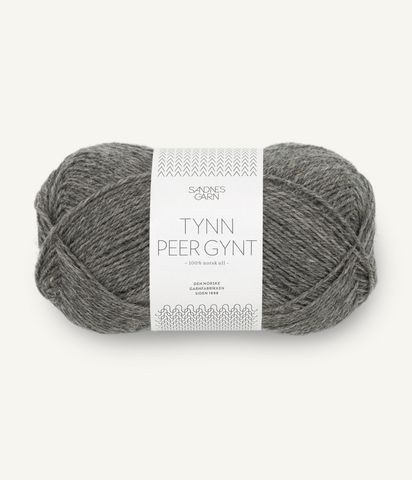 Hovedbilde 1053 Dark Grey Melange - Sandnes Garn, Tynn Peer ...