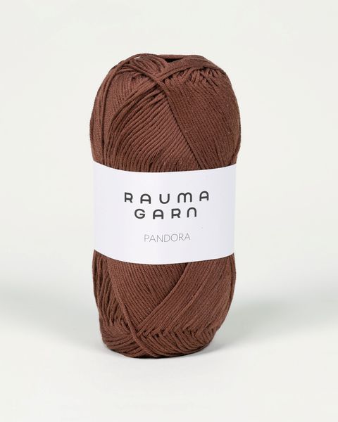 242 R&oslash;dbrun - Rauma Garn, Pandora