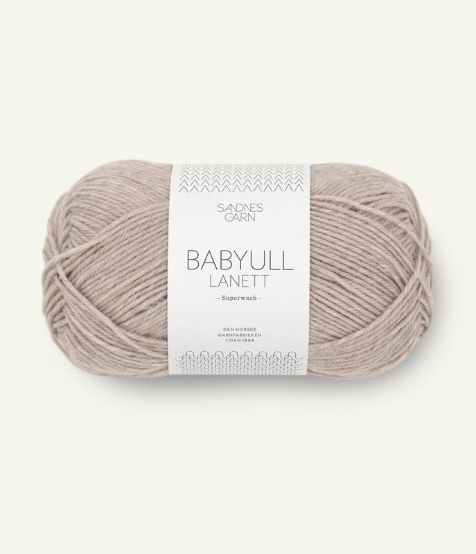 2650 Beige Melange - Sandnes Garn, Babyull Lanett