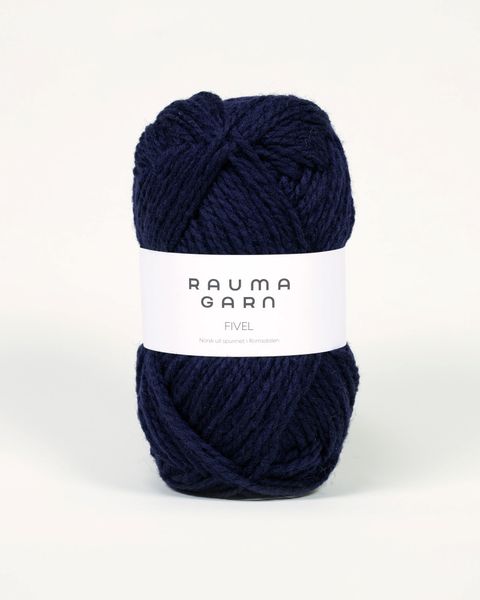 09 Marinebl&aring; - Rauma Garn, Fivel