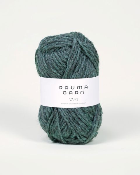 412 M&oslash;rk Gr&aring;mint - Rauma Garn, Vams Pt3