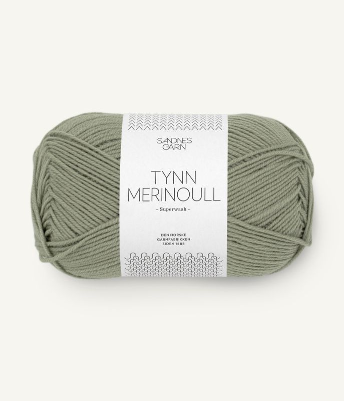 8521 Dusty Light Green - Sandnes Garn, Tynn Merinoull
