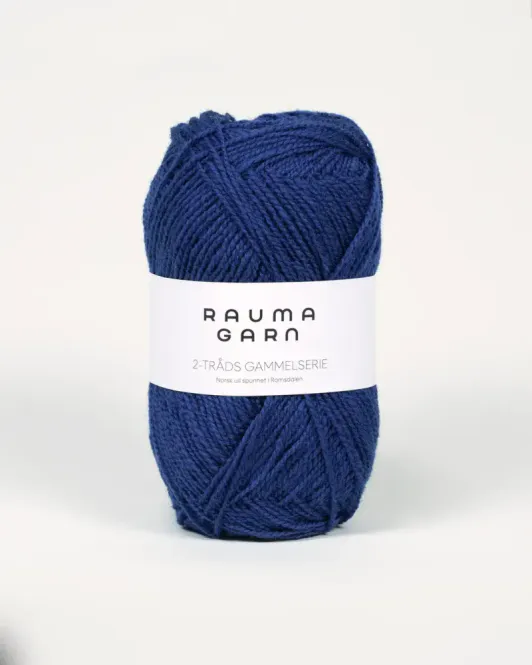 Hovedbilde 447 Blå - Rauma Garn, 2-tråds Gammelserie