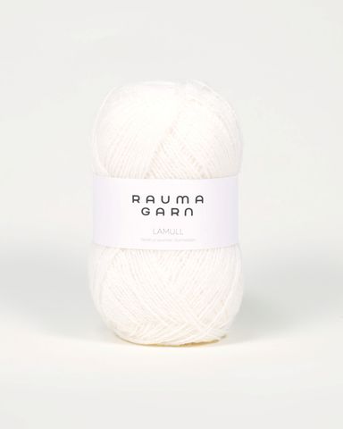 Hovedbilde 10 Hvit - Rauma Garn, Lamull