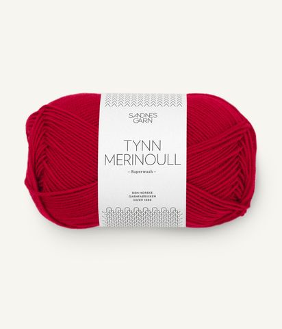 Hovedbilde 4219 True Red - Sandnes Garn, Tynn Merinoull