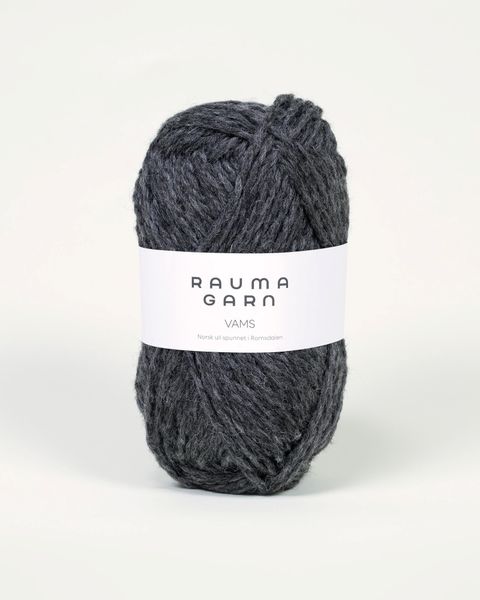 V14 Koksgr&aring; Melert - Rauma Garn, Vams Pt3