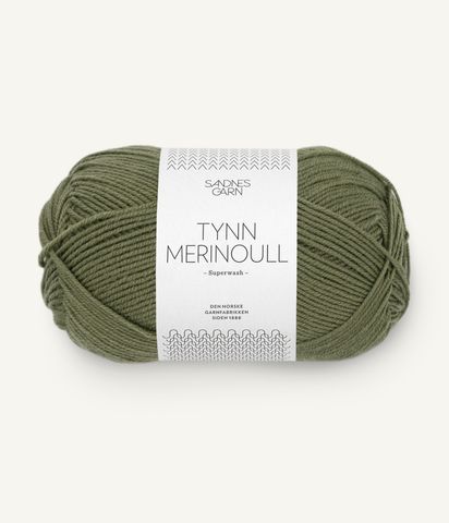 Hovedbilde 9062 Olive Green - Sandnes Garn, Tynn Merinoull