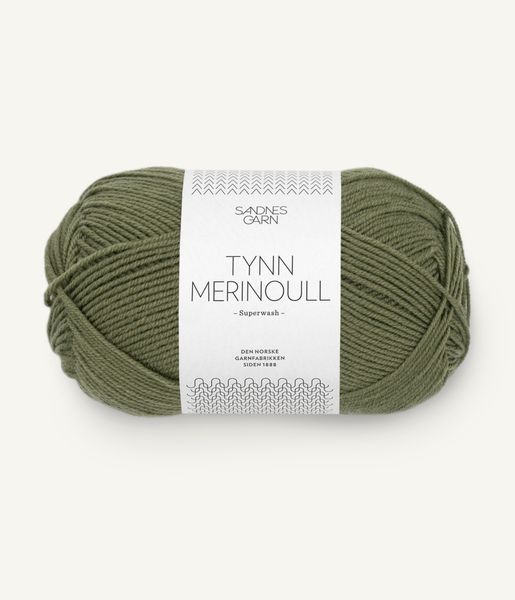 9062 Olive Green - Sandnes Garn, Tynn Merinoull