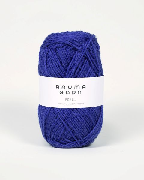 443 M&oslash;rk Jeansbl&aring; - Rauma Garn, Finull Pt2
